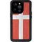 Denmark Flag Distressed iPhone 14 Pro Waterproof Case